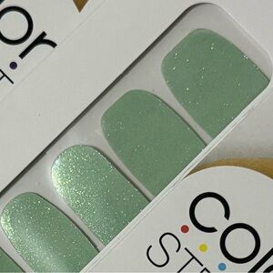 New Color Street “Take Care” Shimmering Mint Green Awareness Ribbon Nail Strips